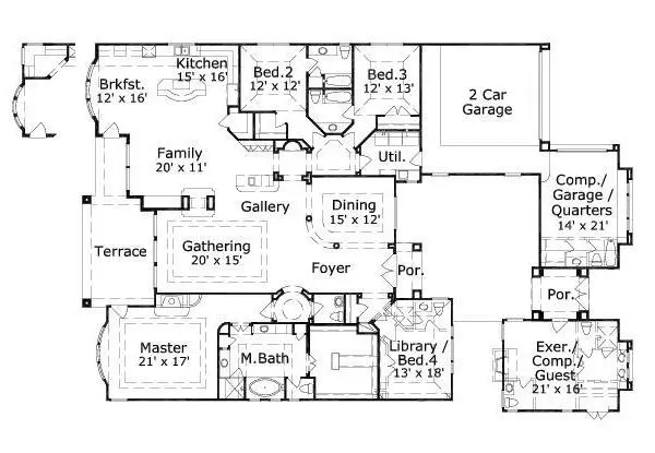 main floor house blueprint