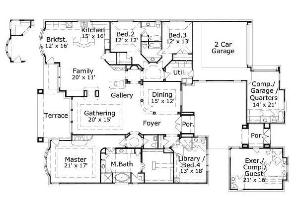 main floor house blueprint