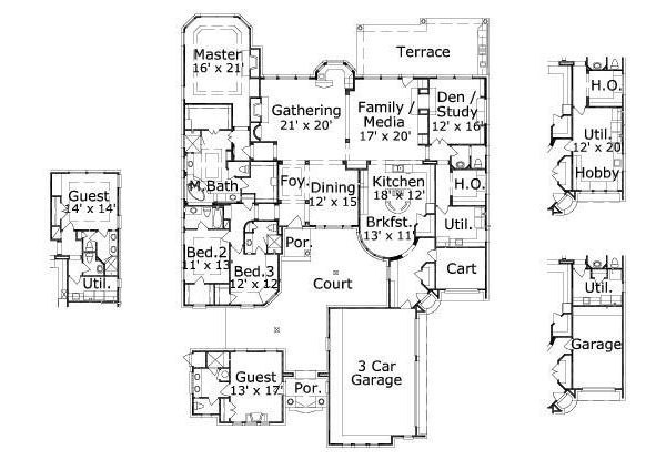 main floor house blueprint