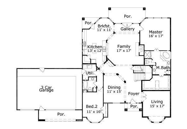 main floor house blueprint