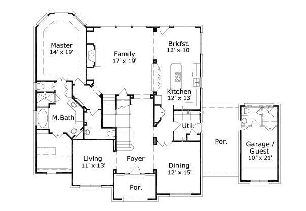 main floor house blueprint