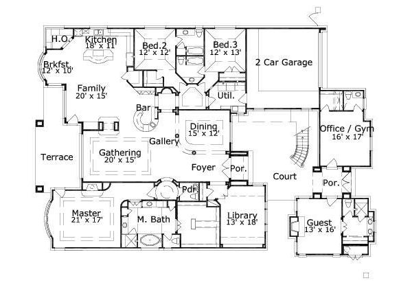main floor house blueprint