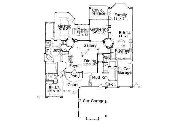main floor house blueprint