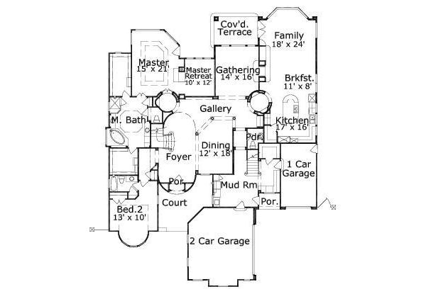 main floor house blueprint