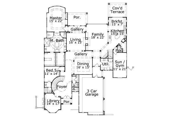 main floor house blueprint
