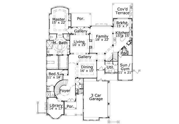 main floor house blueprint