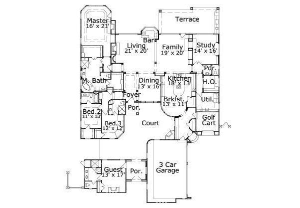 main floor house blueprint