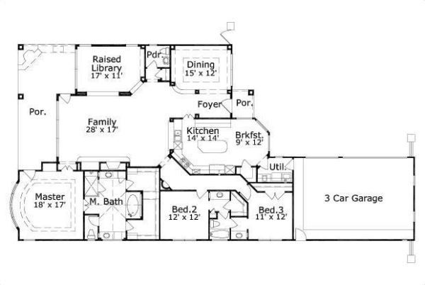 main floor house blueprint