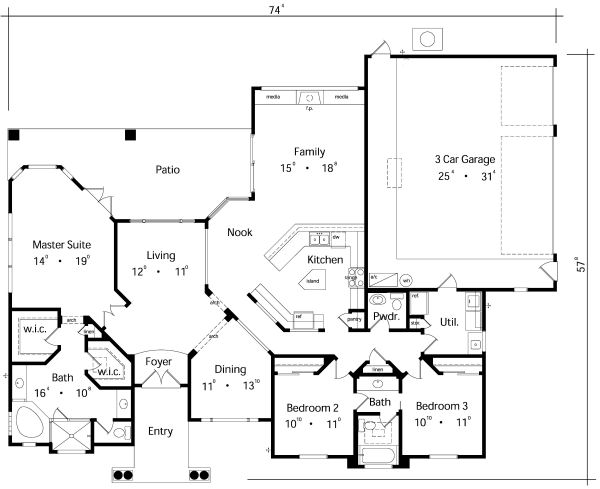 main floor house blueprint