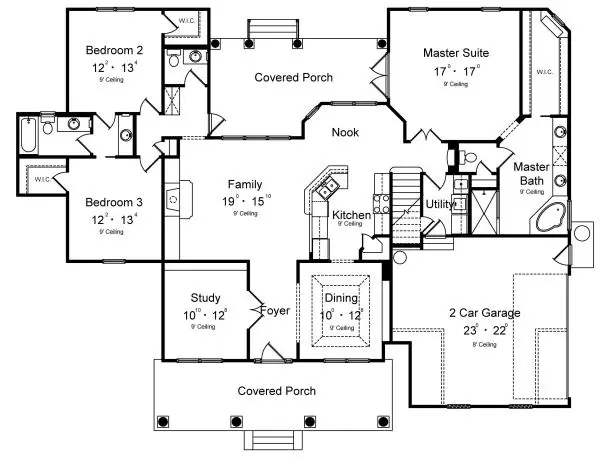 main floor house blueprint