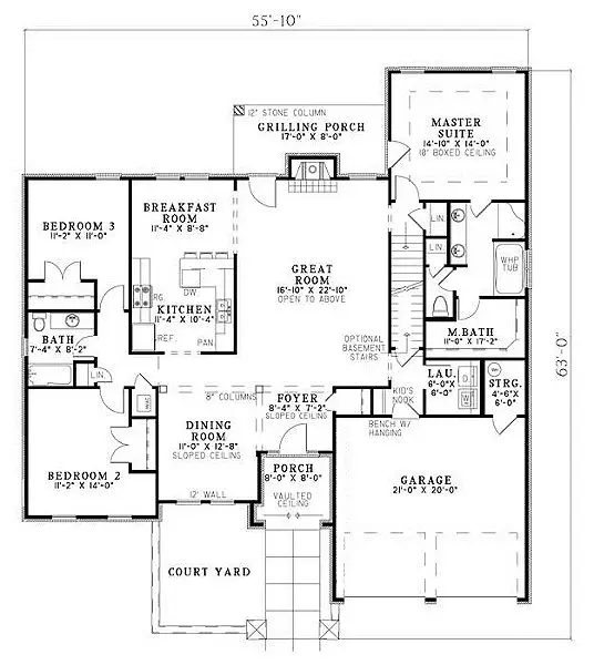 main floor house blueprint