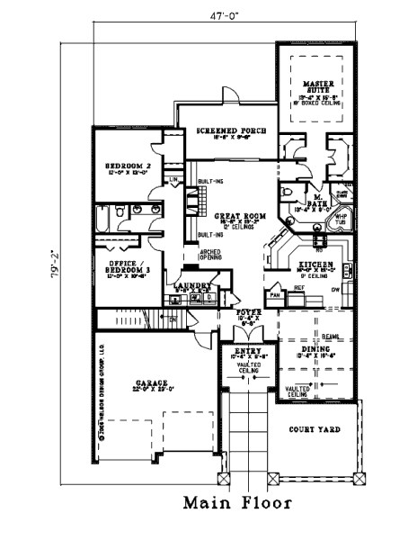 main floor house blueprint
