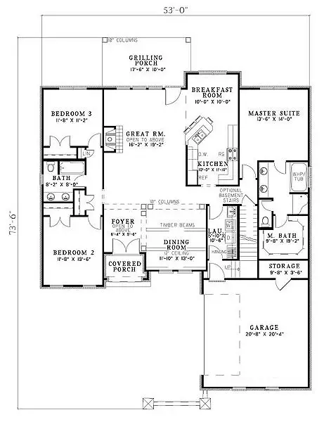 main floor house blueprint