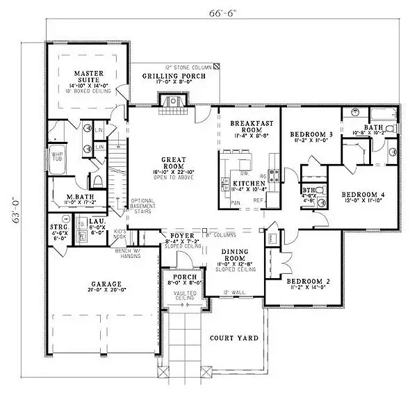 main floor house blueprint