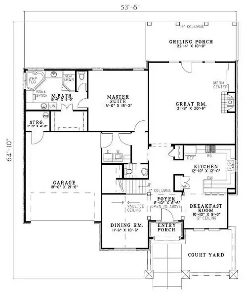 main floor house blueprint