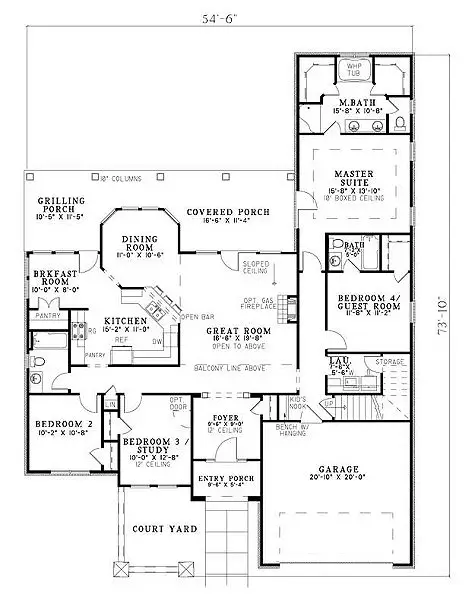 main floor house blueprint