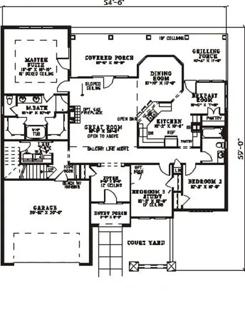 main floor house blueprint