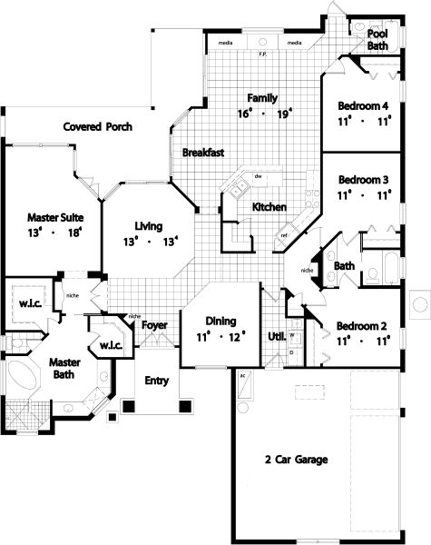 main floor house blueprint