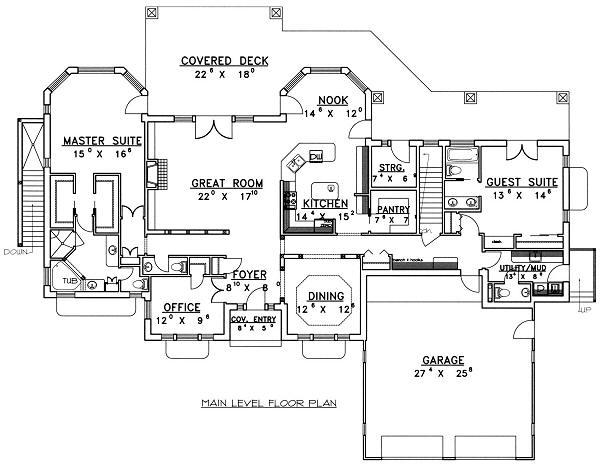 main floor house blueprint