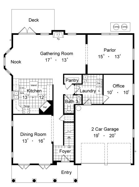 main floor house blueprint