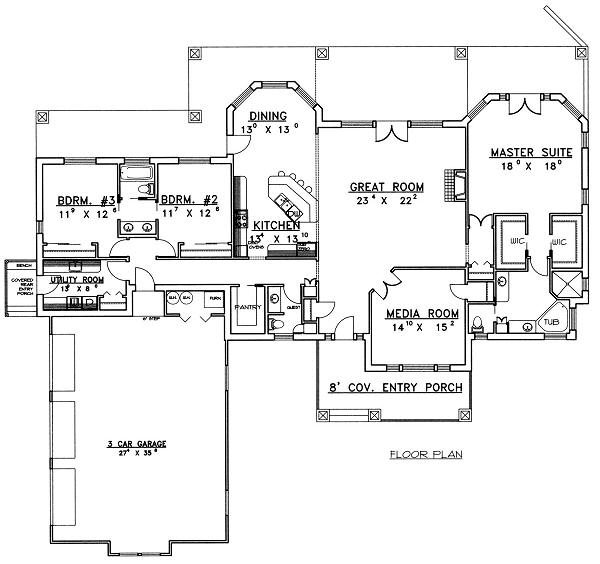 main floor house blueprint
