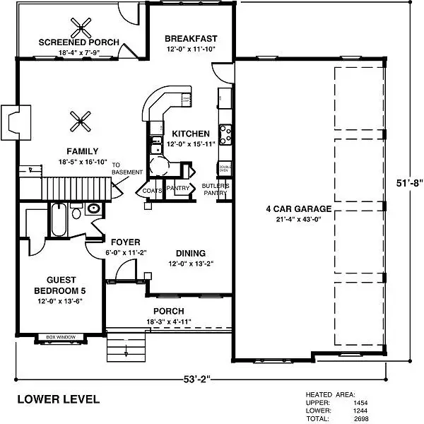 main floor house blueprint
