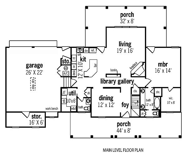 main floor house blueprint