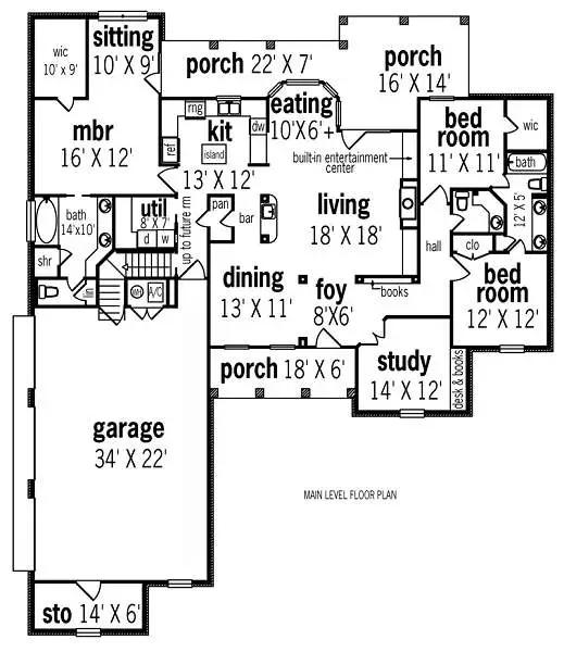 main floor house blueprint