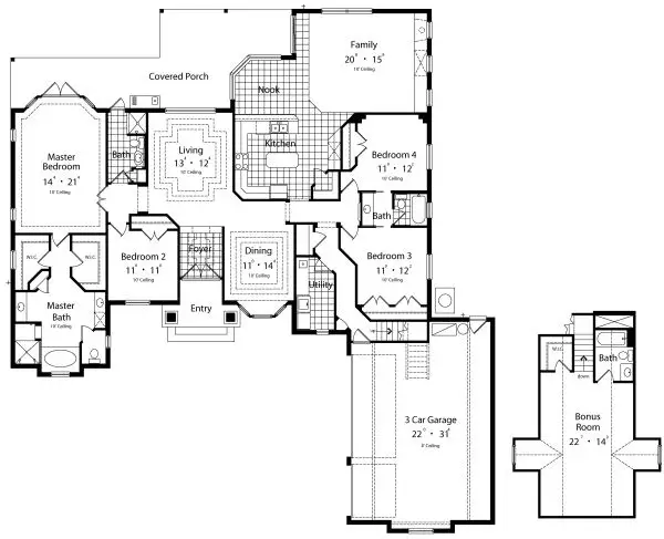 main floor house blueprint