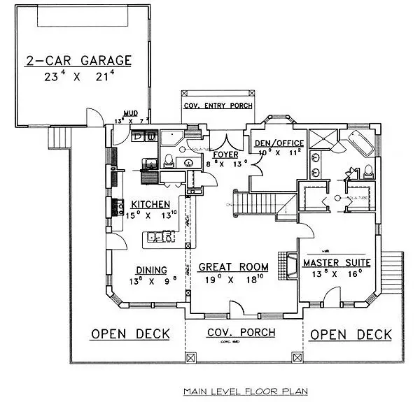 main floor house blueprint