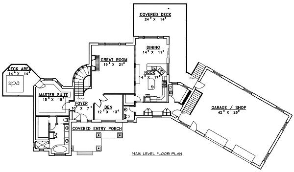 main floor house blueprint