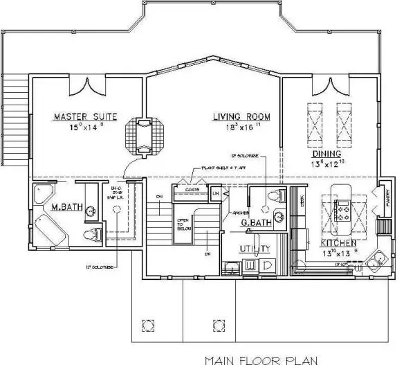 main floor house blueprint