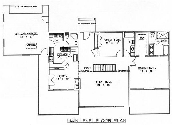 main floor house blueprint