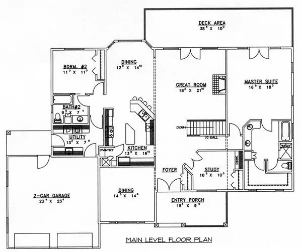 main floor house blueprint