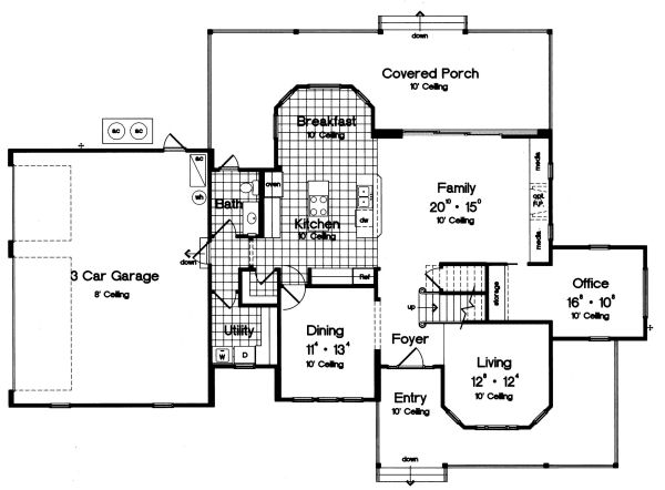 main floor house blueprint