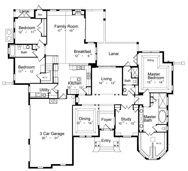 main floor house blueprint