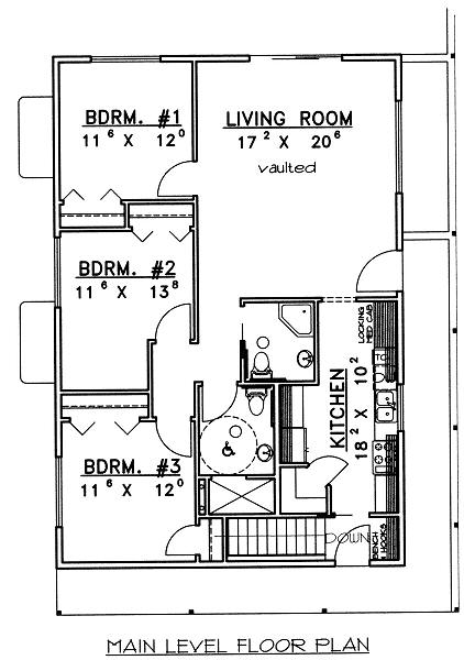 main floor house blueprint