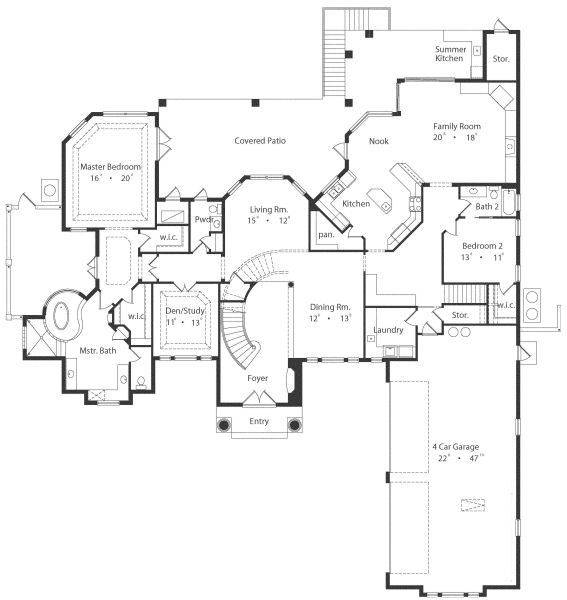 main floor house blueprint