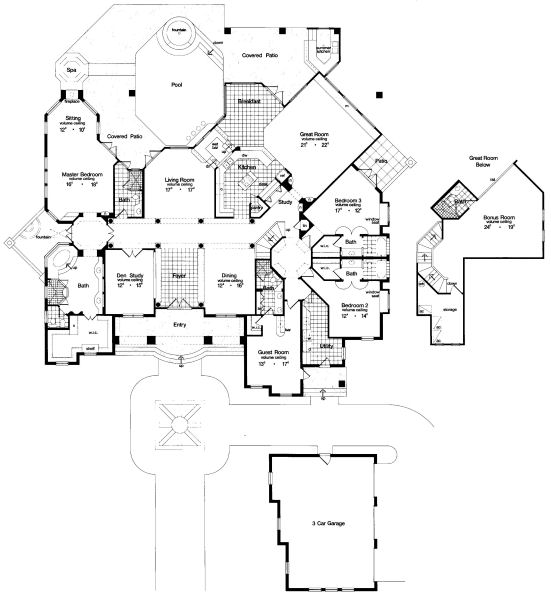 main floor house blueprint