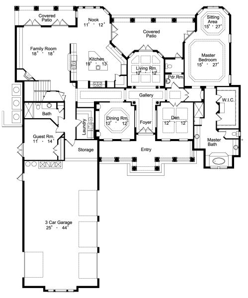 main floor house blueprint