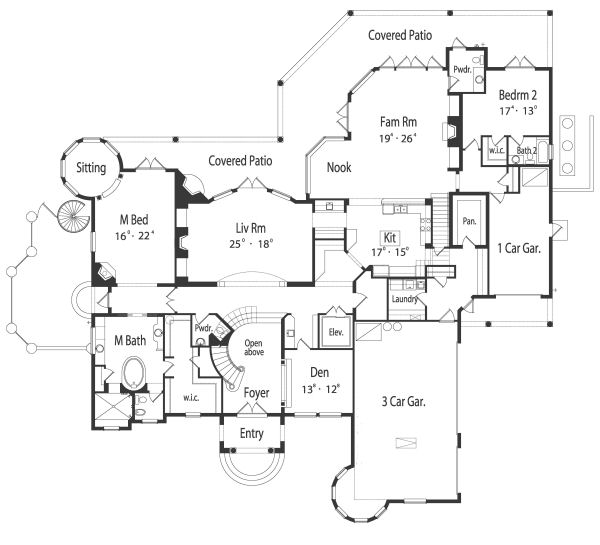 main floor house blueprint