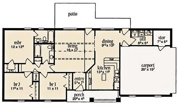 main floor house blueprint