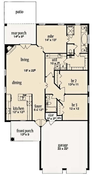 main floor house blueprint