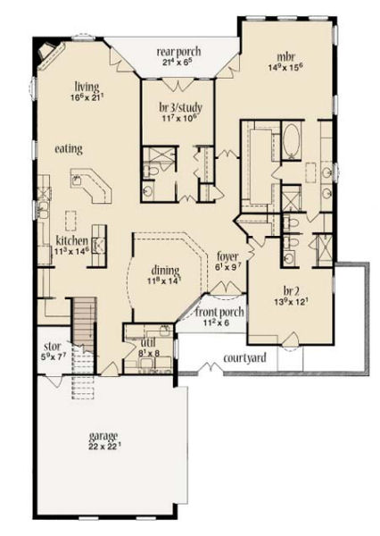 main floor house blueprint