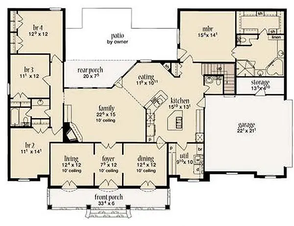 main floor house blueprint