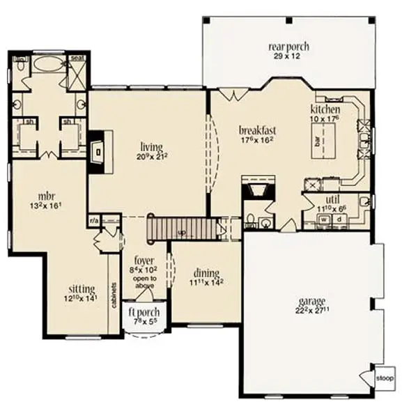 main floor house blueprint