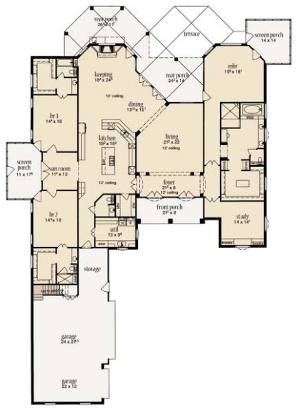 main floor house blueprint