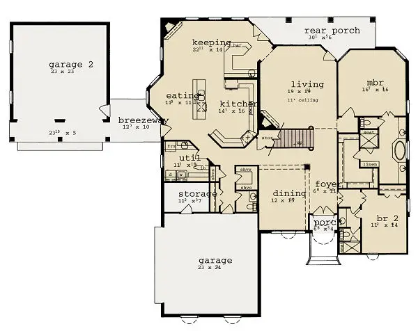 main floor house blueprint