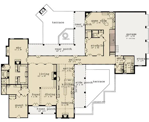 main floor house blueprint