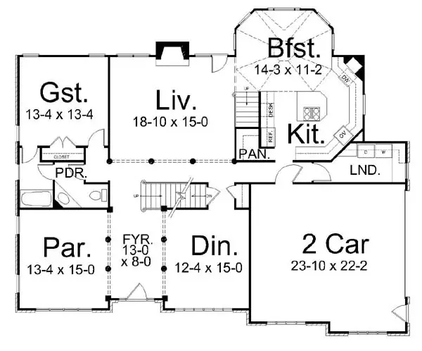 main floor house blueprint